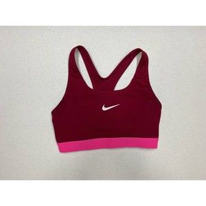 Nike Maroon and Pink Sports Bra